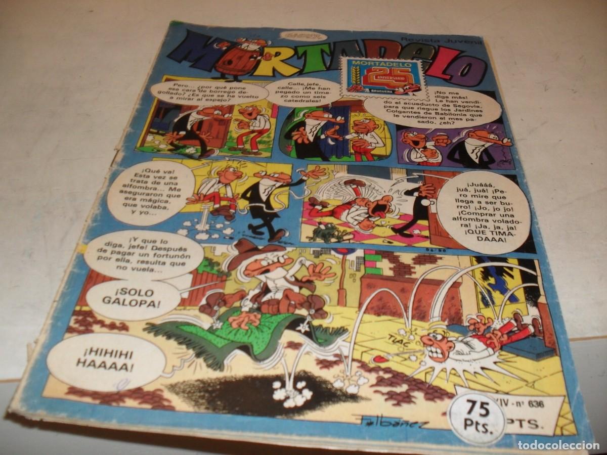 Tebeos: MORTADELO N&ordm; 636,ULTIMOS N&ordm;,Y CELEBRANDO SU 25&ordm; ANIVERSARIO.DE 645BRUGUERA,1970