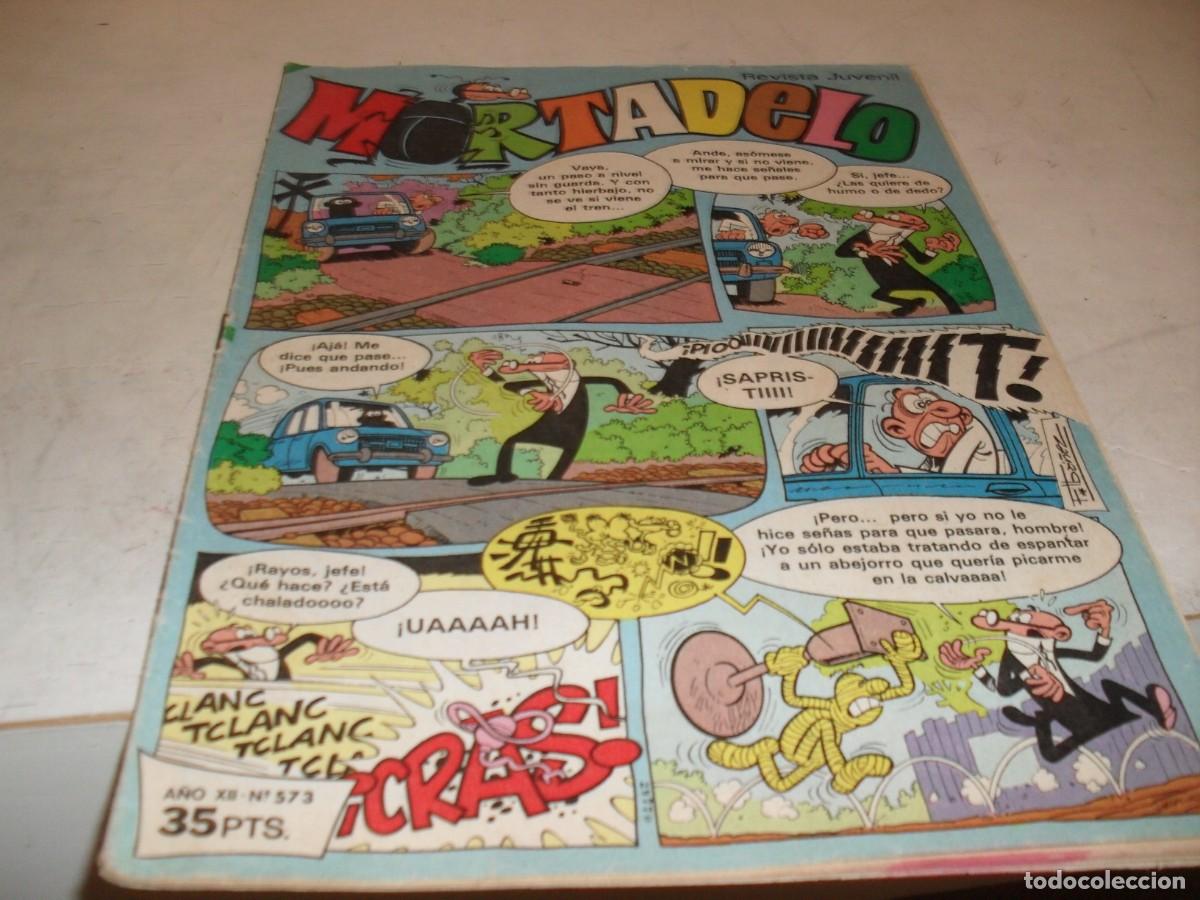 Tebeos: MORTADELO N&ordm; 573,CON PUBLICIDAD DEL JUEGO SPIROGRAPH.DE 645BRUGUERA,1970