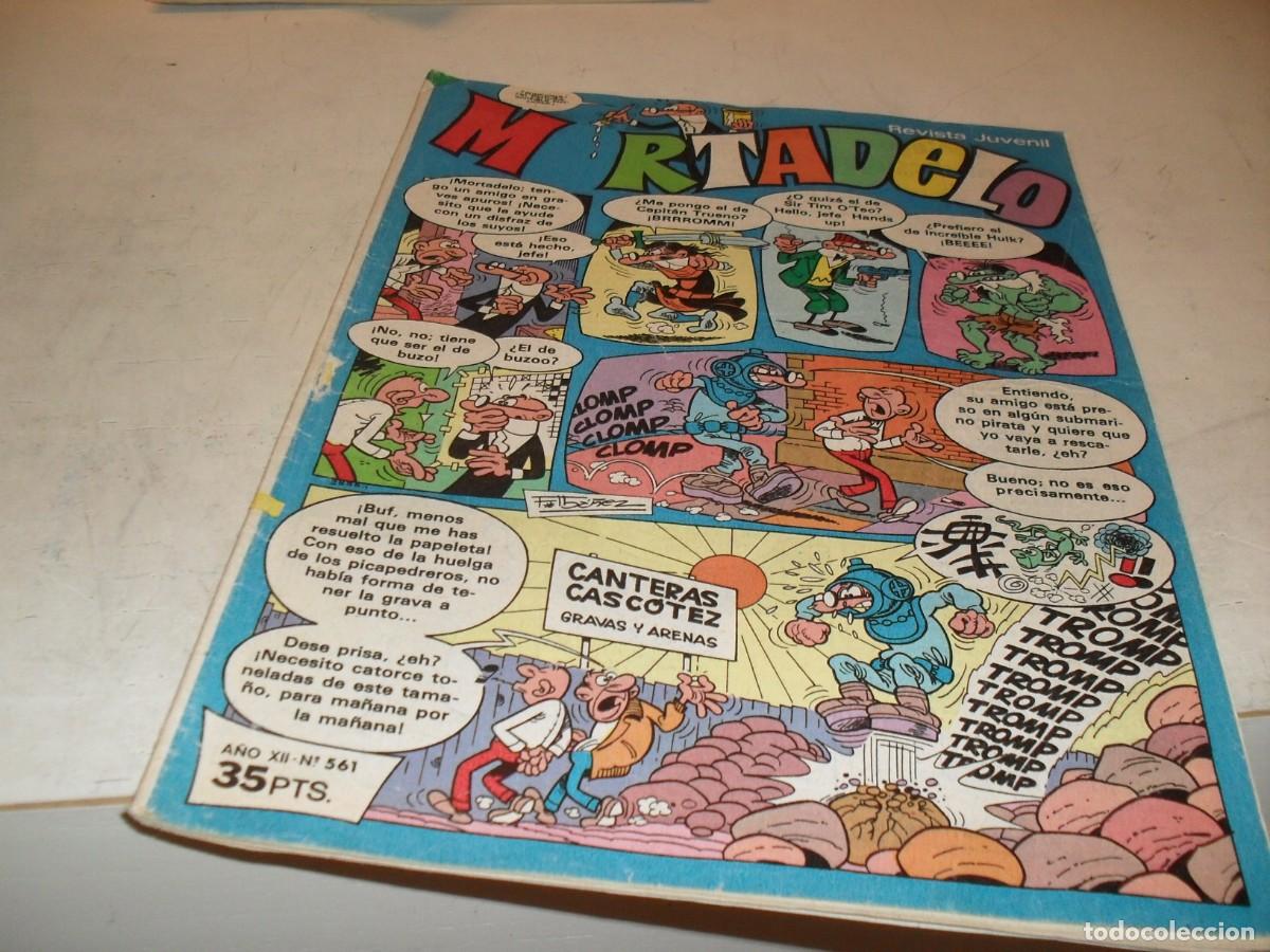 Tebeos: MORTADELO N&ordm; 561,EN PORTADAS HOMENAJE AL CAPITAN TRUENO.DE 645BRUGUERA,1970