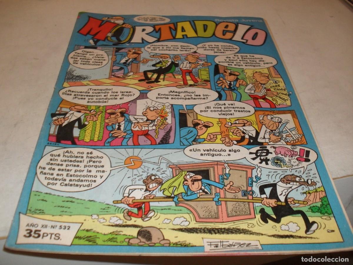 Tebeos: MORTADELO N&ordm; 532,CON PUBLICIDAD DE SPIDERMAN EN CONTRAPORTADA.DE 645,BRUGUERA,1970