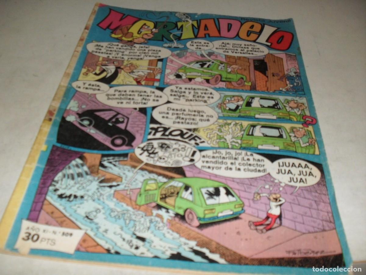 Tebeos: MORTADELO N&ordm; 509,CON BELLA PUBLICIDAD DE ZIPI Y ZAPE.DE 645,BRUGUERA,1970
