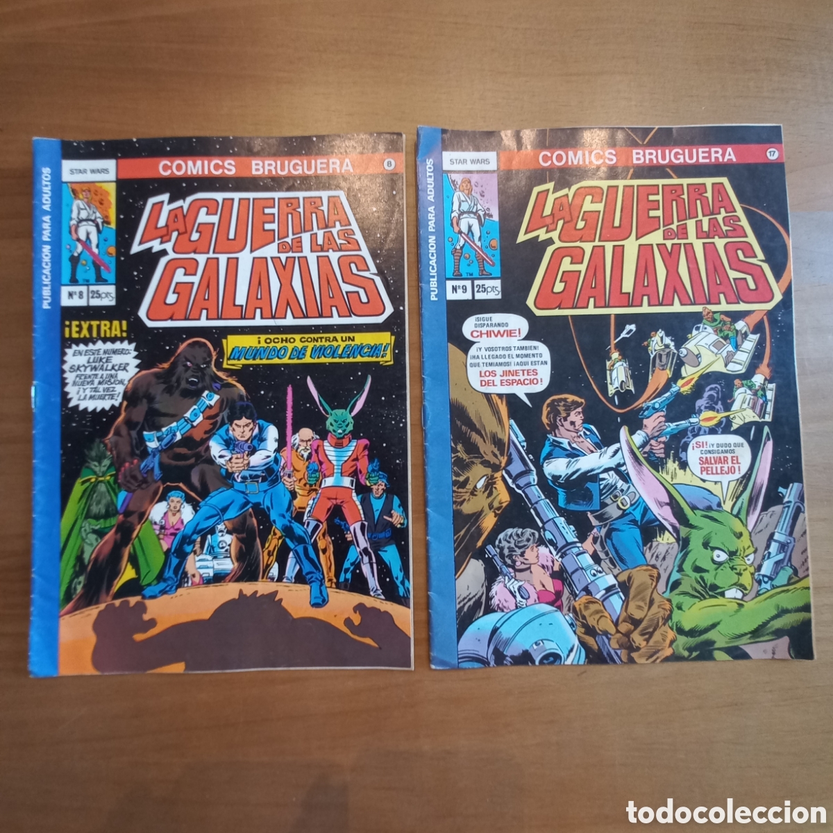Tebeos: LA GUERRA DE LAS GALAXIAS. 14 NUMEROS COMICS BRUGUERA