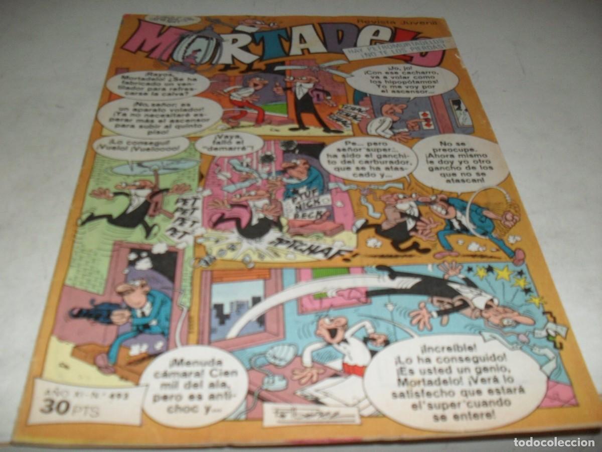Tebeos: MORTADELO N&ordm; 493,CON BILLETES DE 100,250 Y 1000 PETROMORTADELOS.DE 645,BRUGUERA,1970