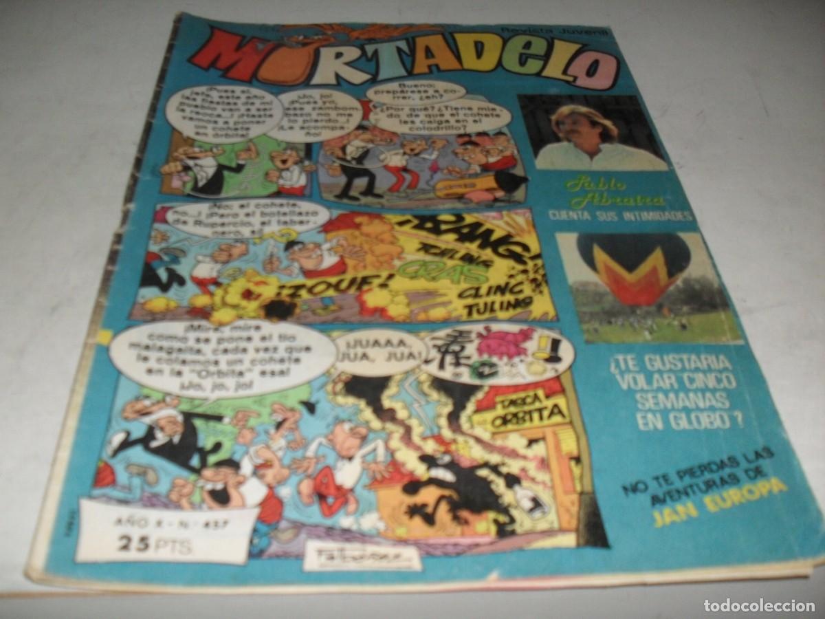 Tebeos: MORTADELO N&ordm; 457,CON ENTREVISTA A PABLO ABRAIRA.DE 645,BRUGUERA,1970