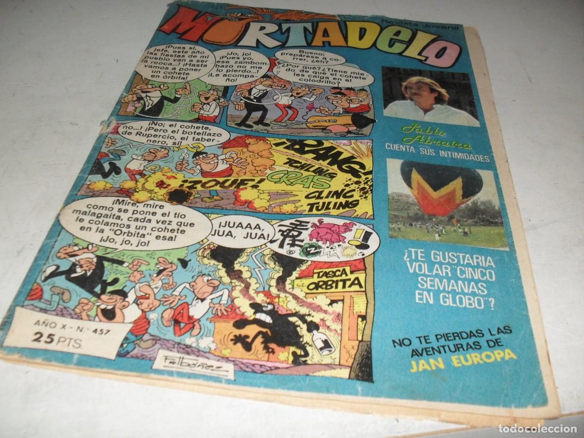 Tebeos: MORTADELO N&ordm; 457,CON ENTREVISTA A PABLO ABRAIRA.DE 645,BRUGUERA,1970