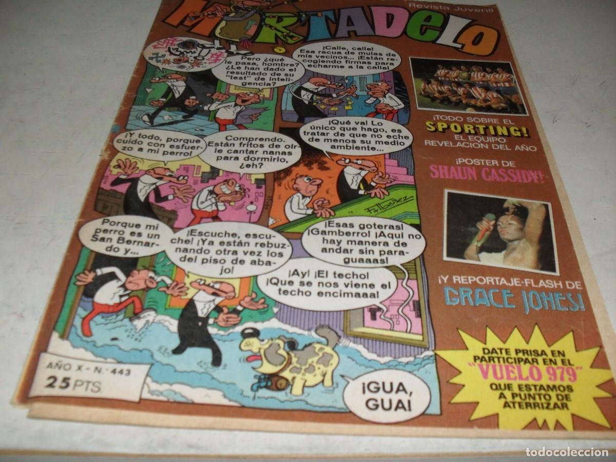 Tebeos: MORTADELO N&ordm; 443,CON ENTREVISTA A LA GRACE JONES DE LA EPOCA.DE 645,BRUGUERA,1970
