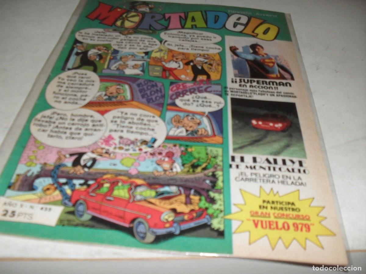 Tebeos: MORTADELO N&ordm; 433,CON REPORTAJE SOBRE LA PELICULA SUPERMAN.DE 645,BRUGUERA,1970