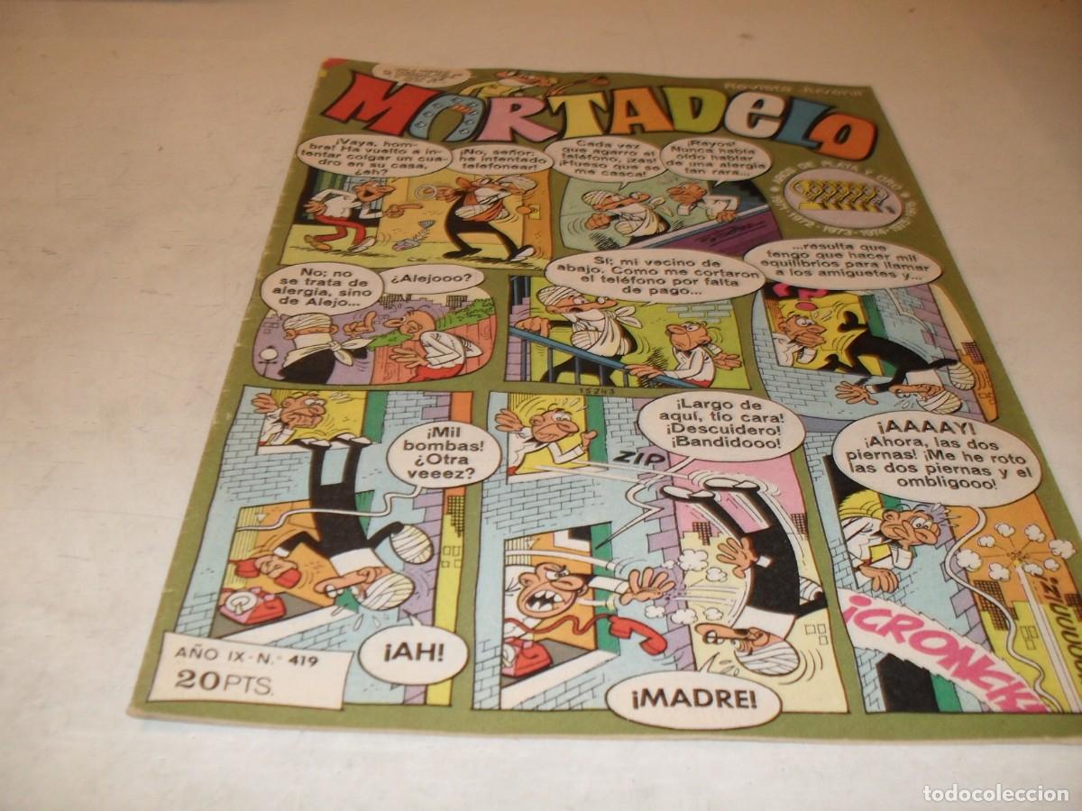 Livros de Banda Desenhada: MORTADELO N&ordm; 419,EN CONTRAPORTADA PUBLICIDAD DE NANCY DE FAMOSA.DE 645,BRUGUERA,1970