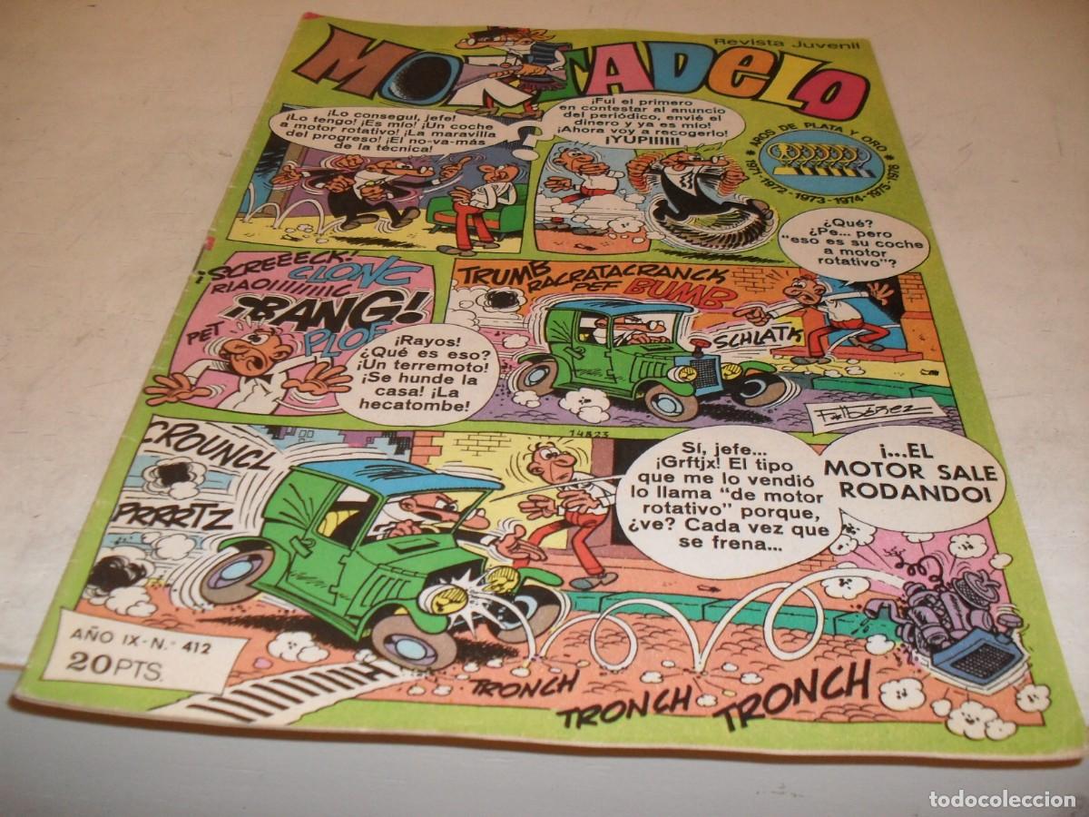 Tebeos: MORTADELO N&ordm; 412,CON PUBLICIDAD DE BABY MOCOSETE,DE TOYSE.DE 645,BRUGUERA,1970