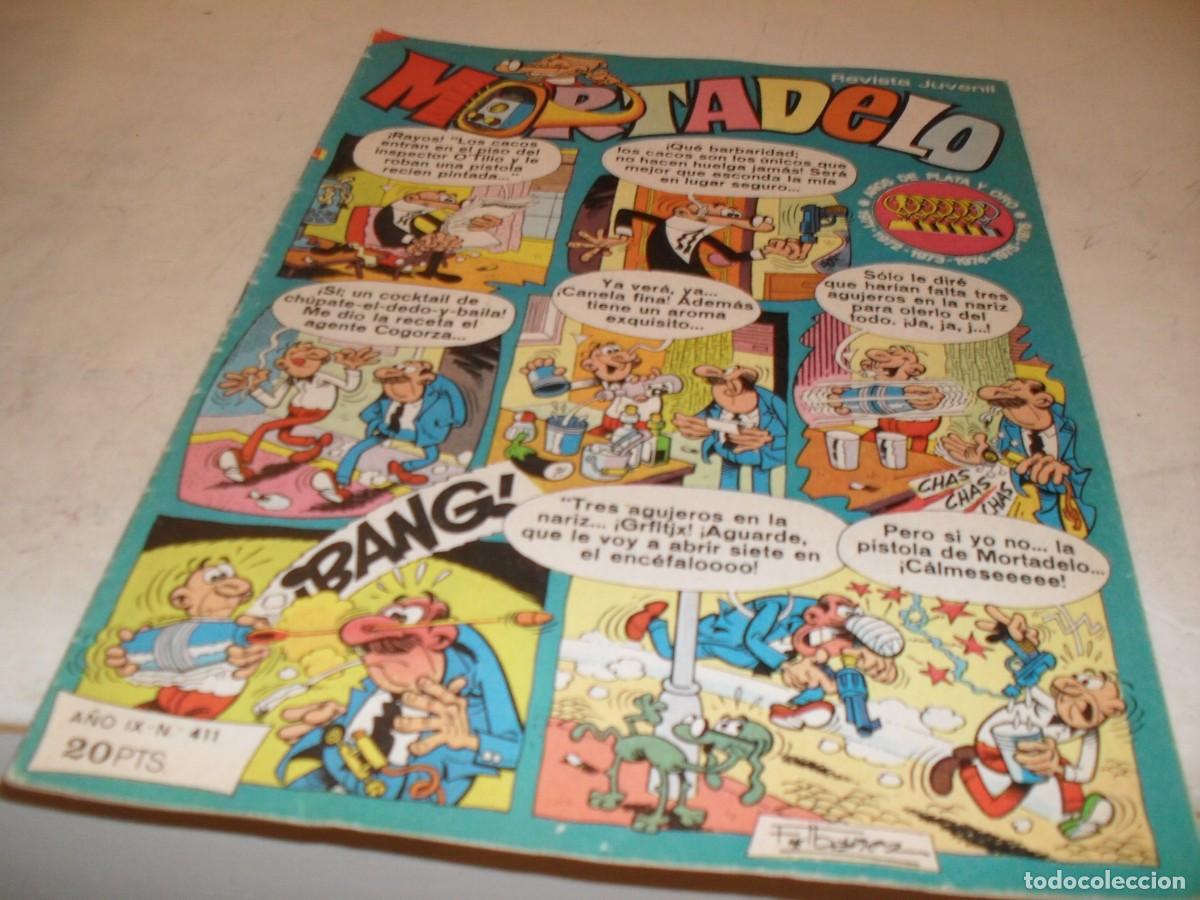 Tebeos: MORTADELO N&ordm; 411,CON PUBLICIDAD DE LUCAS,DE FAMOSA.DE 645,BRUGUERA,1970