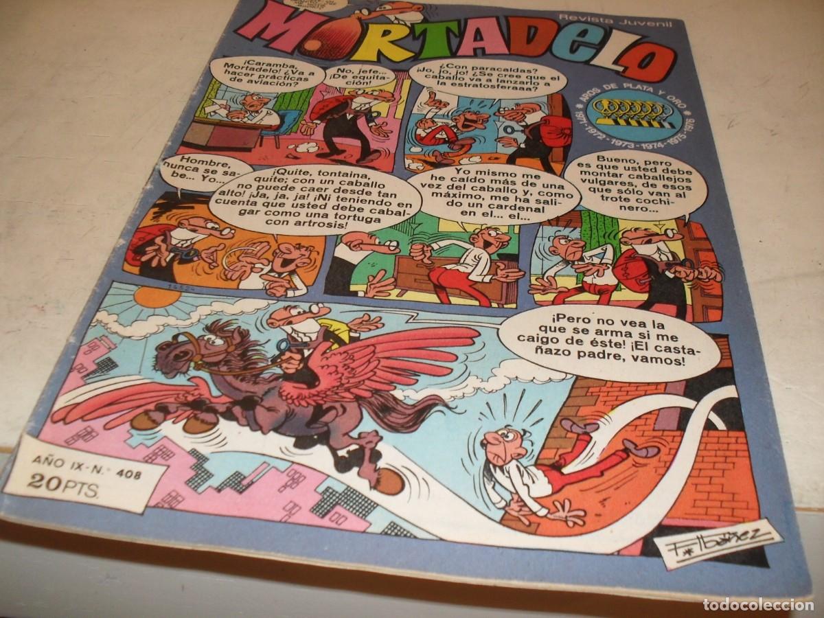 Tebeos: MORTADELO N&ordm; 408,CON PUBLICIDAD DE LA MU&Ntilde;EQUITA DE LAS MONTA&Ntilde;AS.DE 645,BRUGUERA,1970