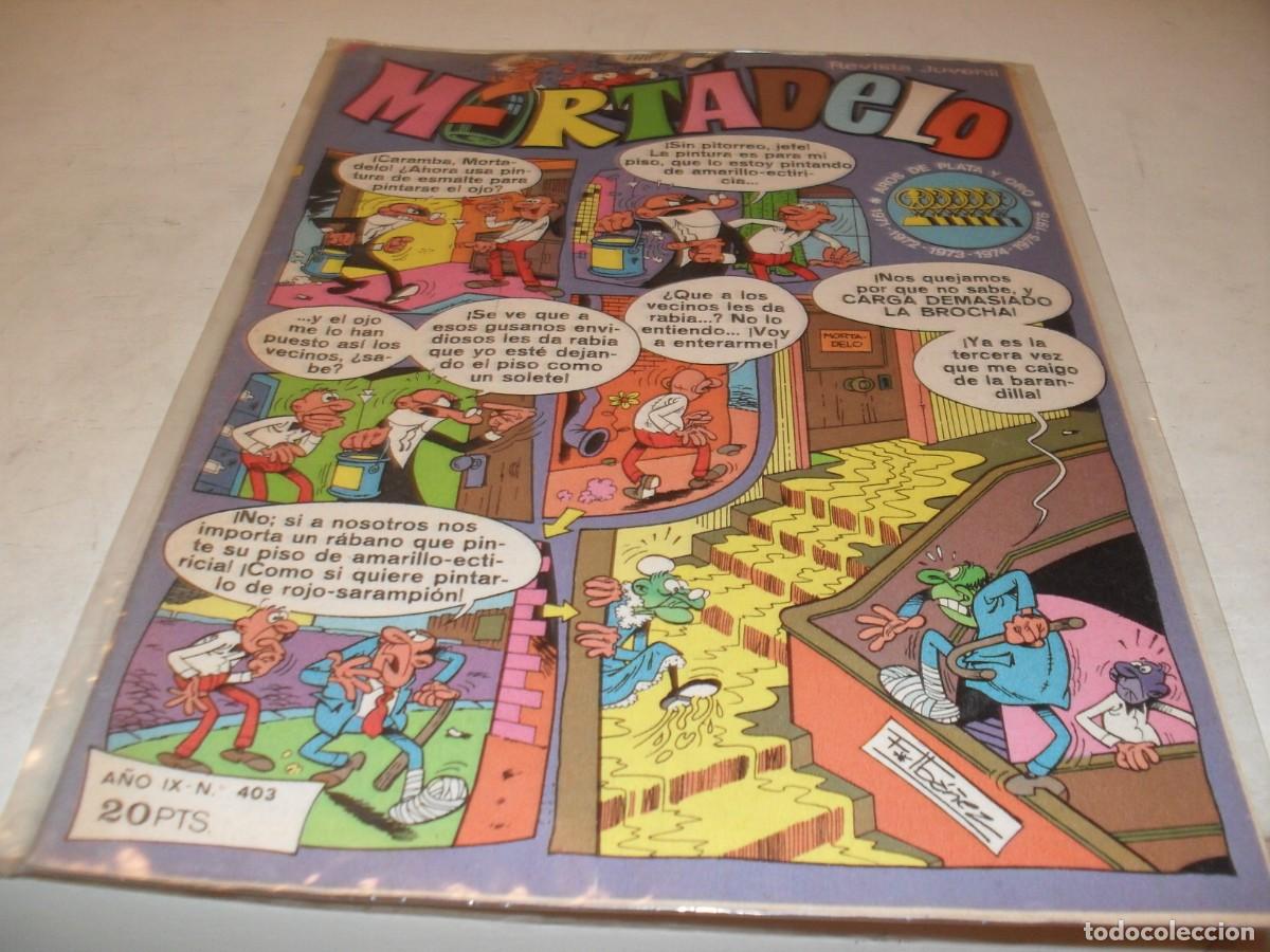 Tebeos: MORTADELO N&ordm; 403,CON EL CORSARIO DE HIERRO.DE 645,BRUGUERA,1970
