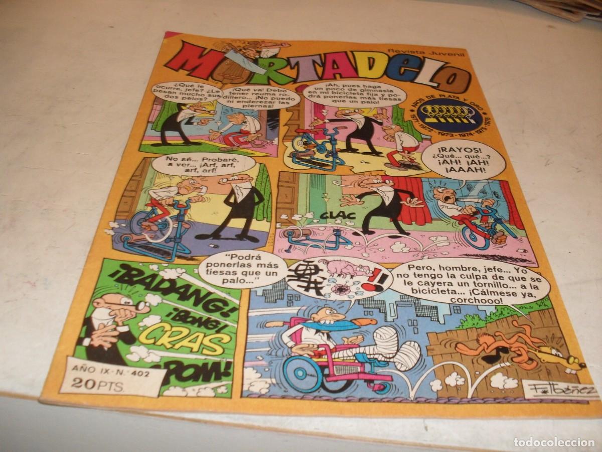 Tebeos: MORTADELO N&ordm; 402,CON EL CORSARIO DE HIERRO.DE 645,BRUGUERA,1970