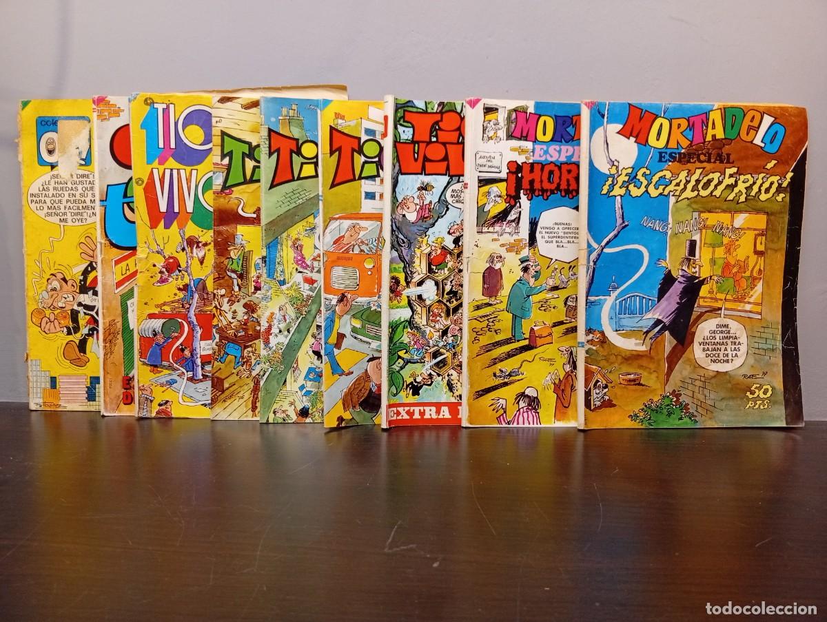 Tebeos: LOTE COMICS,TEBOS EXTRAS BRUGUERA MORTADELO,TIO VIVO,OLE-EDITORIAL BRUGUERA-