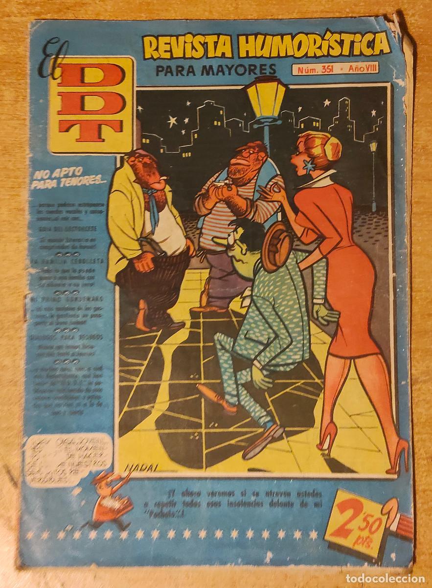 Tebeos: TEBEO EL DDT ED. BRUGUERA REVISTA HUMORISTICA N&ordm; 351 - a&ntilde;o 1958