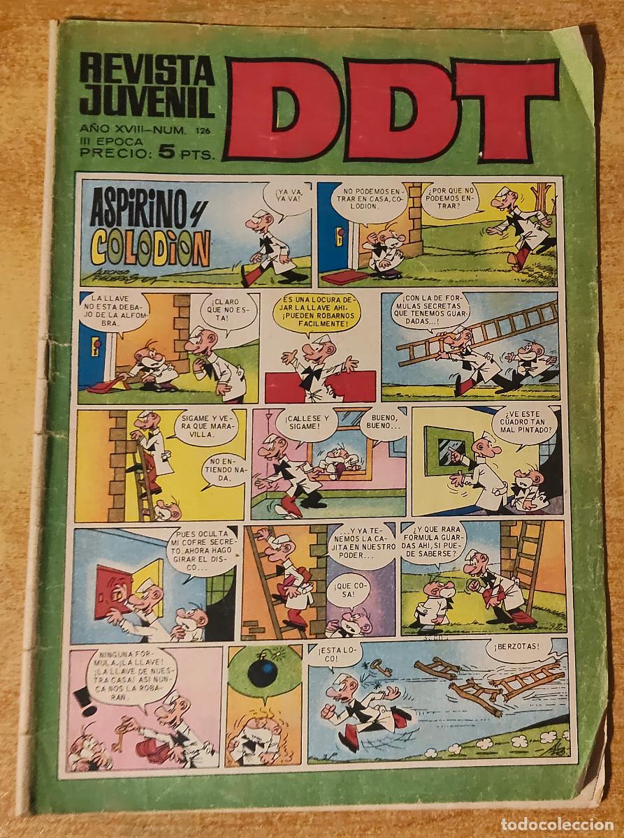 Tebeos: TEBEO EL DDT ED. BRUGUERA REVISTA HUMORISTICA N&ordm; 126 -