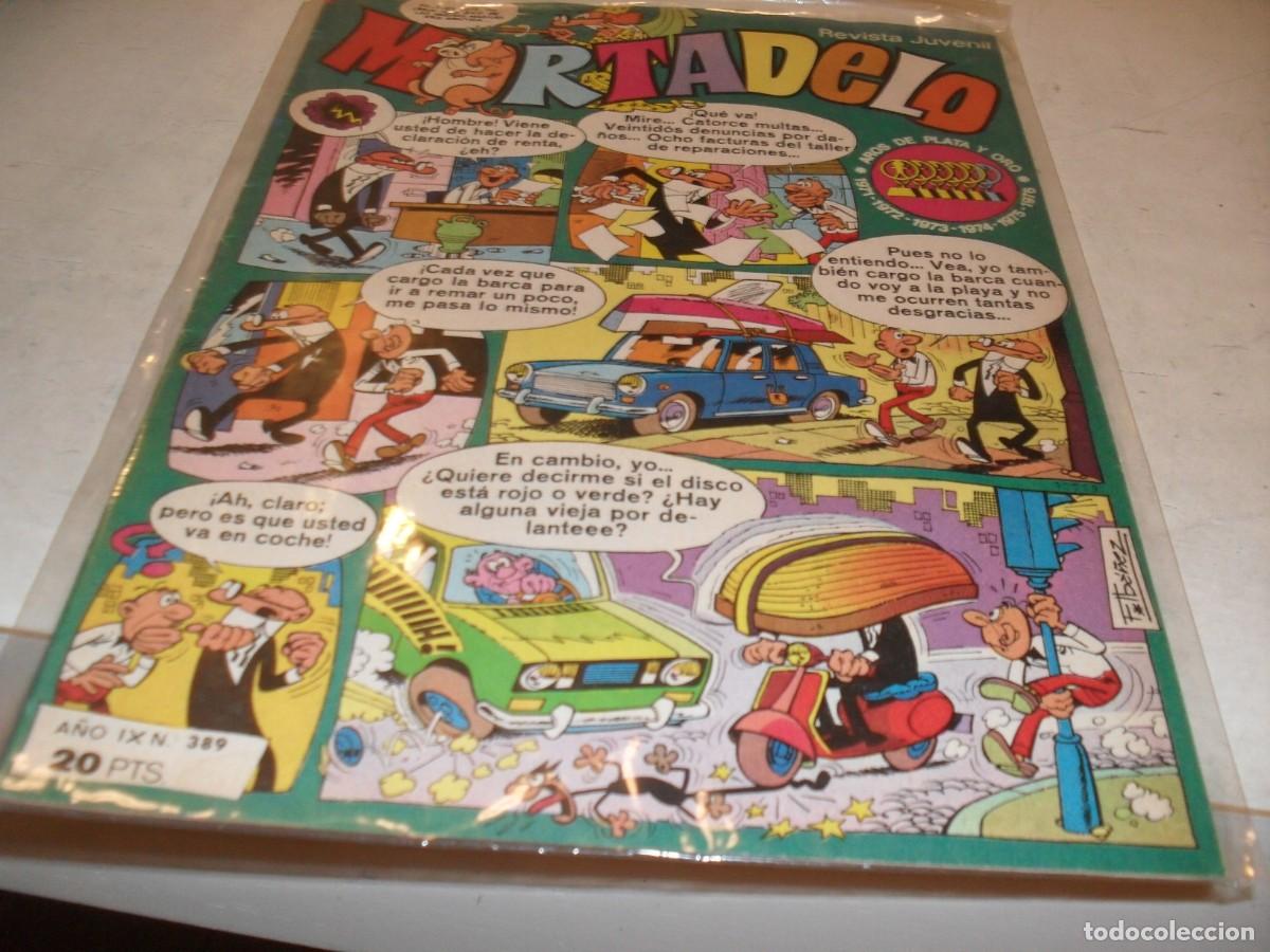 Tebeos: MORTADELO N&ordm; 389,EN CONTRAPORTADA PUBLICIDAD DE BABY MOCOSETE.DE 645,BRUGUERA,1970