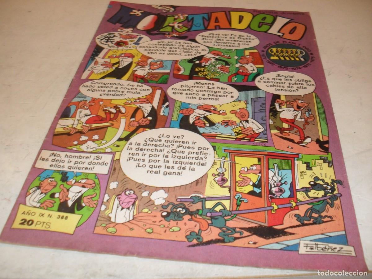 Tebeos: MORTADELO N&ordm; 388,EN CONTRAPORTADA PUBLICIDAD DE STAR WARS.DE 645,BRUGUERA,1970