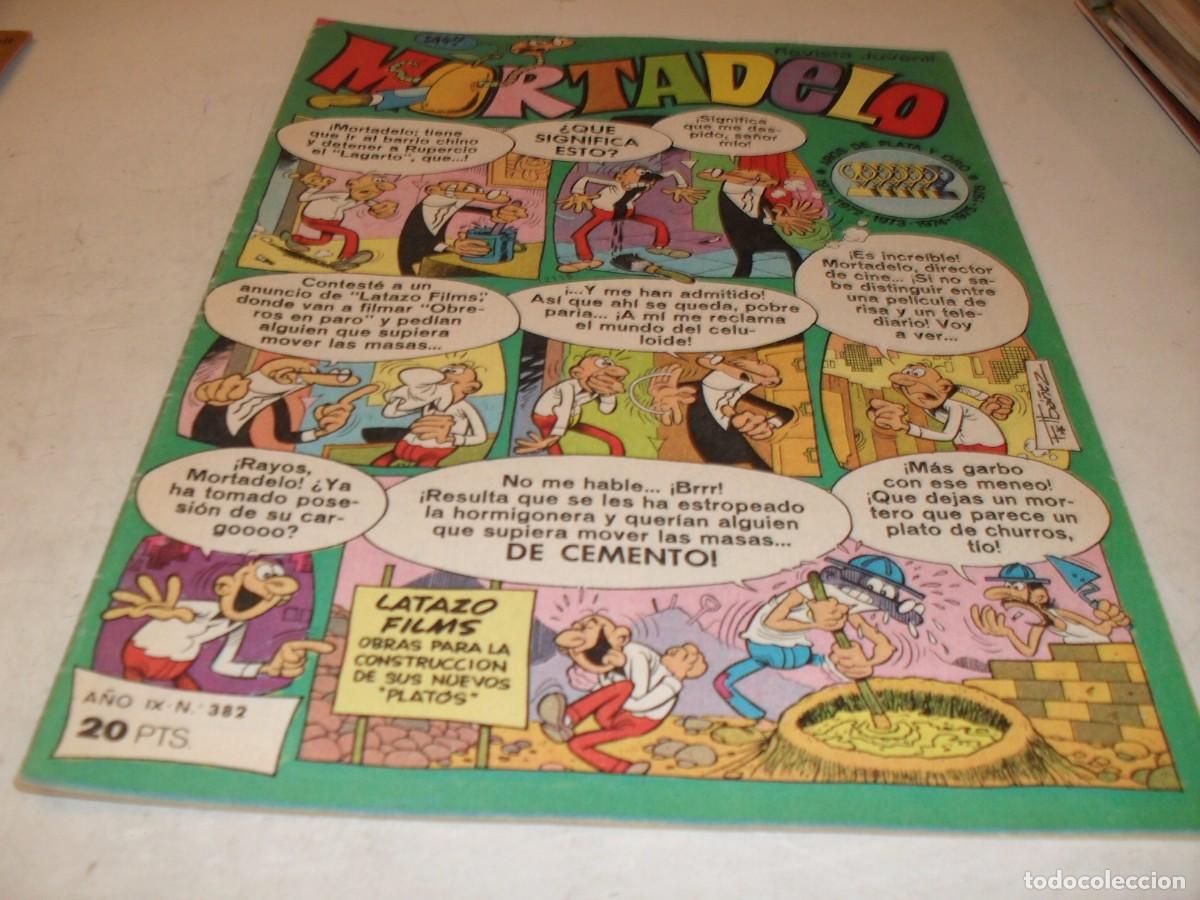 Tebeos: MORTADELO N&ordm; 382,EN CONTRAPORTADA PUBLICIDAD DE BABY MOCOSETE.DE 645,BRUGUERA,1970