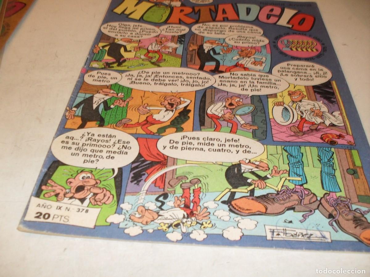 Tebeos: MORTADELO N&ordm; 378,EN INTERIOR PUBLICIDAD DE BABY MOCOSETE.DE 645,BRUGUERA,1970