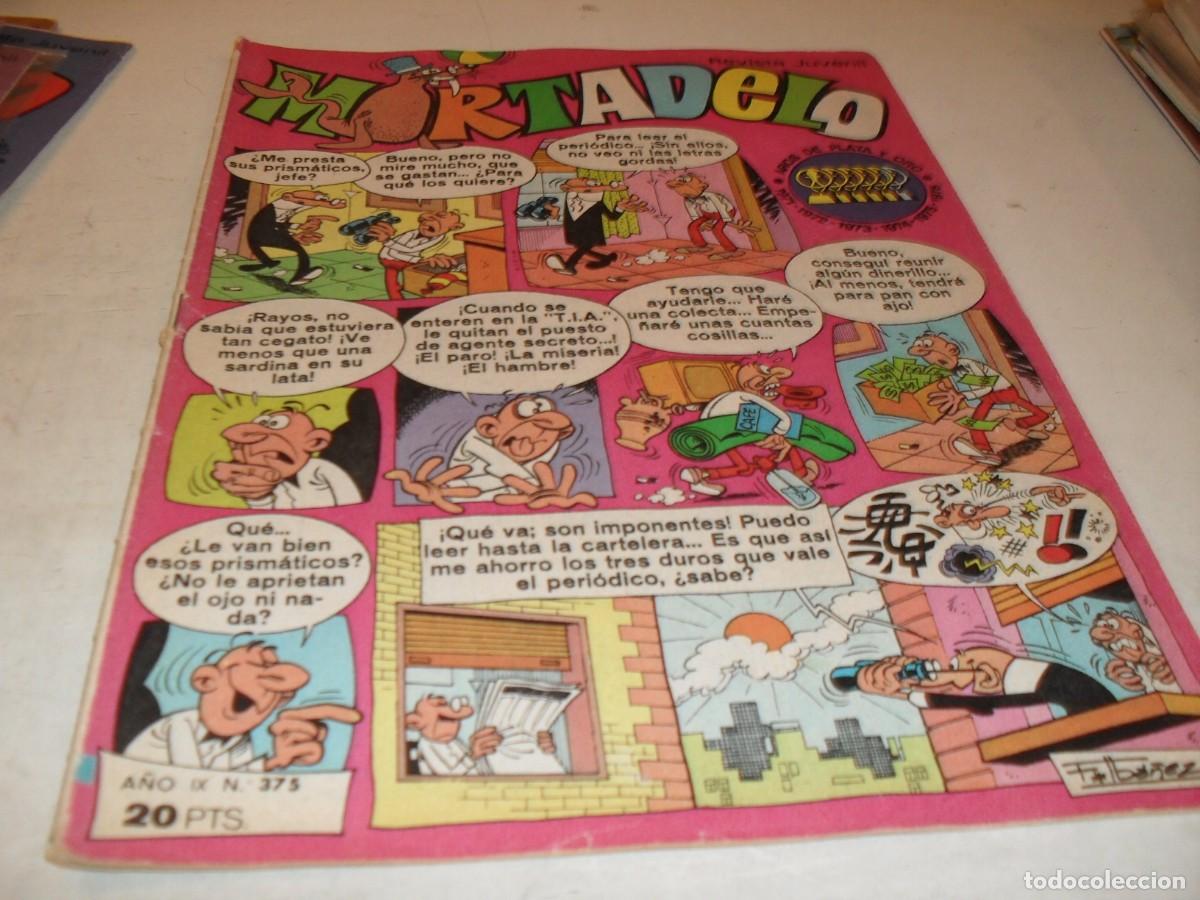 Tebeos: MORTADELO N&ordm; 375,CON PUBLICIDAD DE COLECCION ESCORPION,DE GUISVAL.DE 645,BRUGUERA,1970