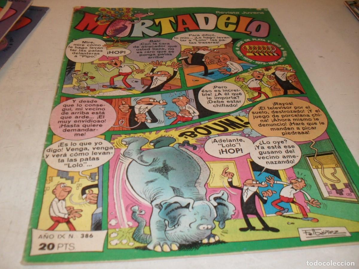 Tebeos: MORTADELO N&ordm; 386,CON PUBLICIDAD DE EL PERRO DE FLANDES.DE 645,BRUGUERA,1970