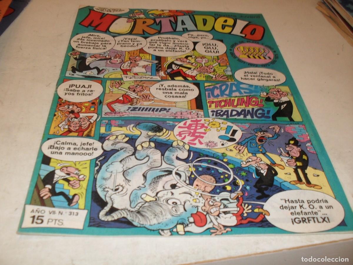 Tebeos: MORTADELO N&ordm; 313,EN INTERIOR PUBLICIDAD DE MU&Ntilde;ECAS TOYSE.DE 645,BRUGUERA,1970