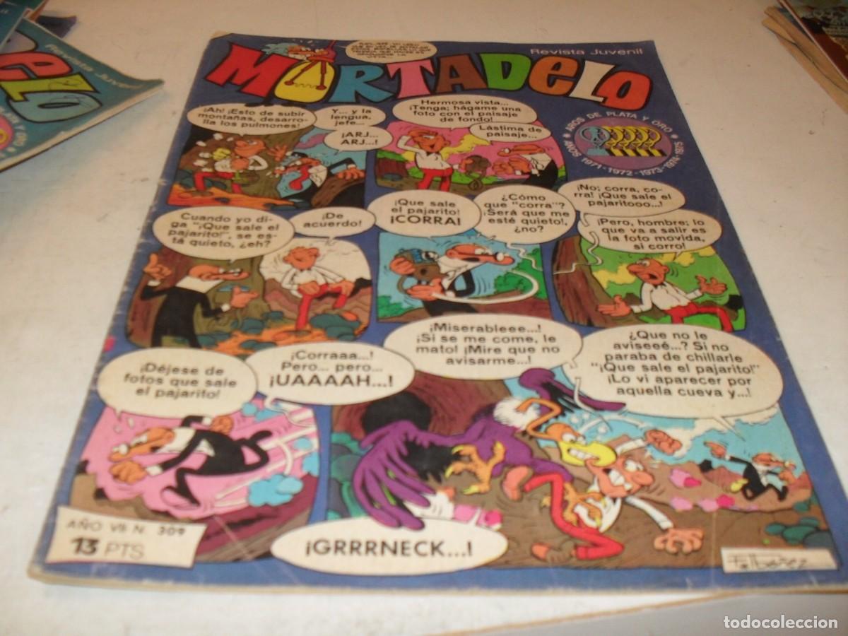 Tebeos: MORTADELO N&ordm; 309,EN CONTRAPORTADA PUBLICIDAD DE CARAMELOS BANDOLEROS.DE 645,BRUGUERA,1970