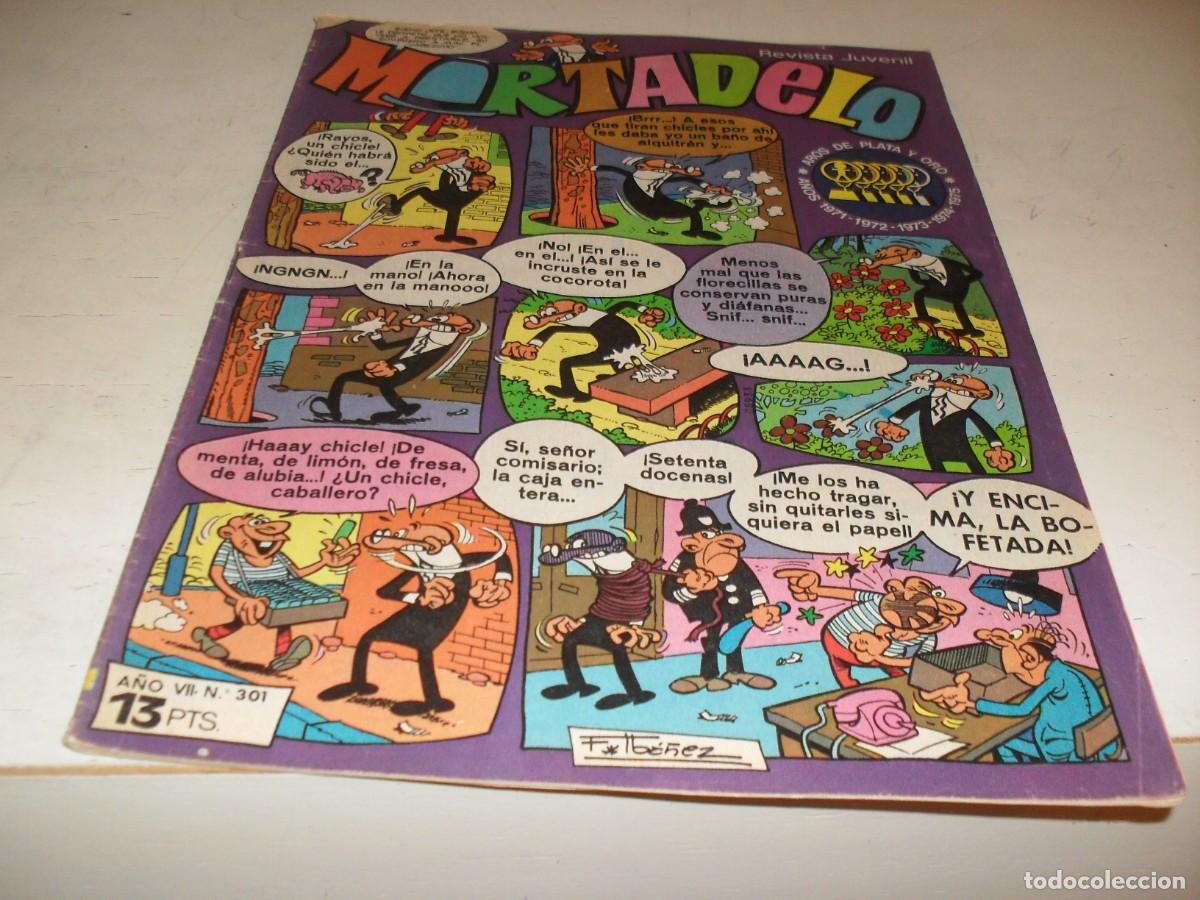 Tebeos: MORTADELO N&ordm; 301,CON EL CORSARIO DE HIERRO,DE 645,BRUGUERA,1970