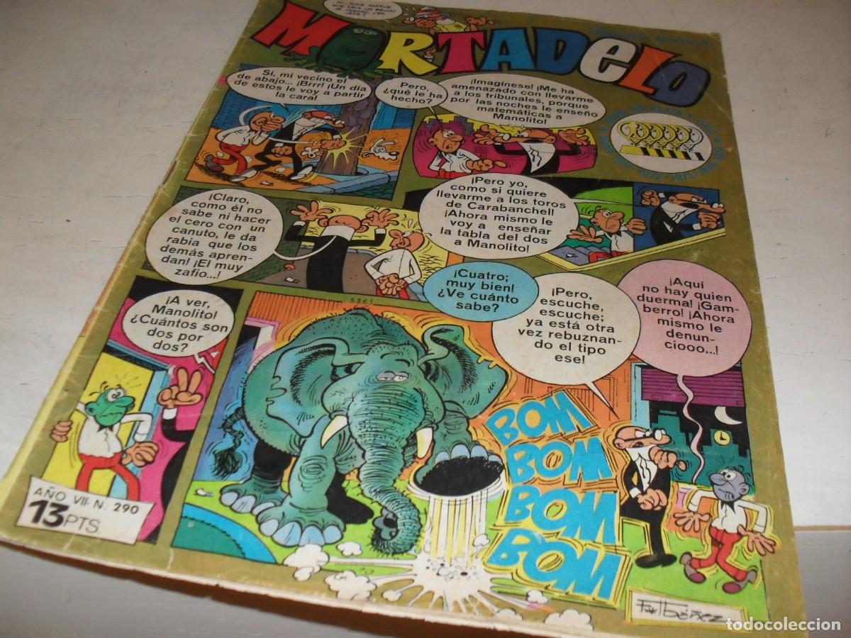 Tebeos: MORTADELO N&ordm; 290,EN CONTRAPORTADA PUBLICIDAD DE LA FAMILIA FELIZ,DE 645,BRUGUERA,1970