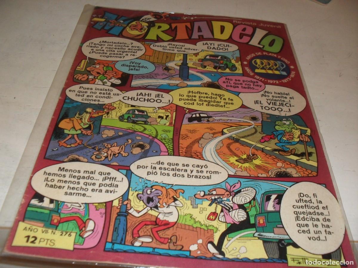 Tebeos: MORTADELO N&ordm; 276,EN CONTRAPORTADA SECCION CHISTES GOSETT,DE 645,BRUGUERA,1970
