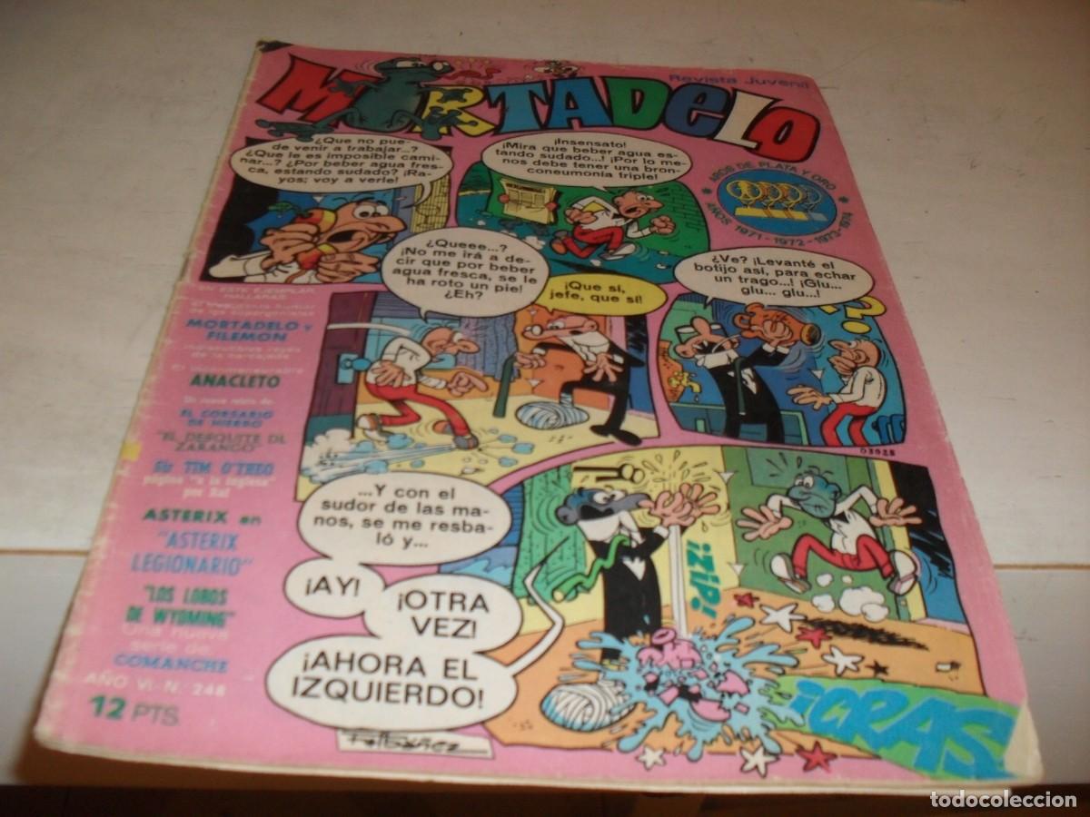 Tebeos: MORTADELO N&ordm; 248,CON RARA SERIE DE RAF:AGAPITO SILBATEZ,DE 645,BRUGUERA,1970