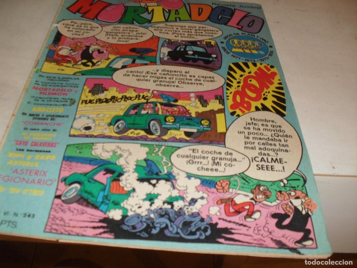 Tebeos: MORTADELO N&ordm; 243,EN CONTRAPORTADA PUBICIDAD DE BICICLETAS ORBEA,DE 645,BRUGUERA,1970