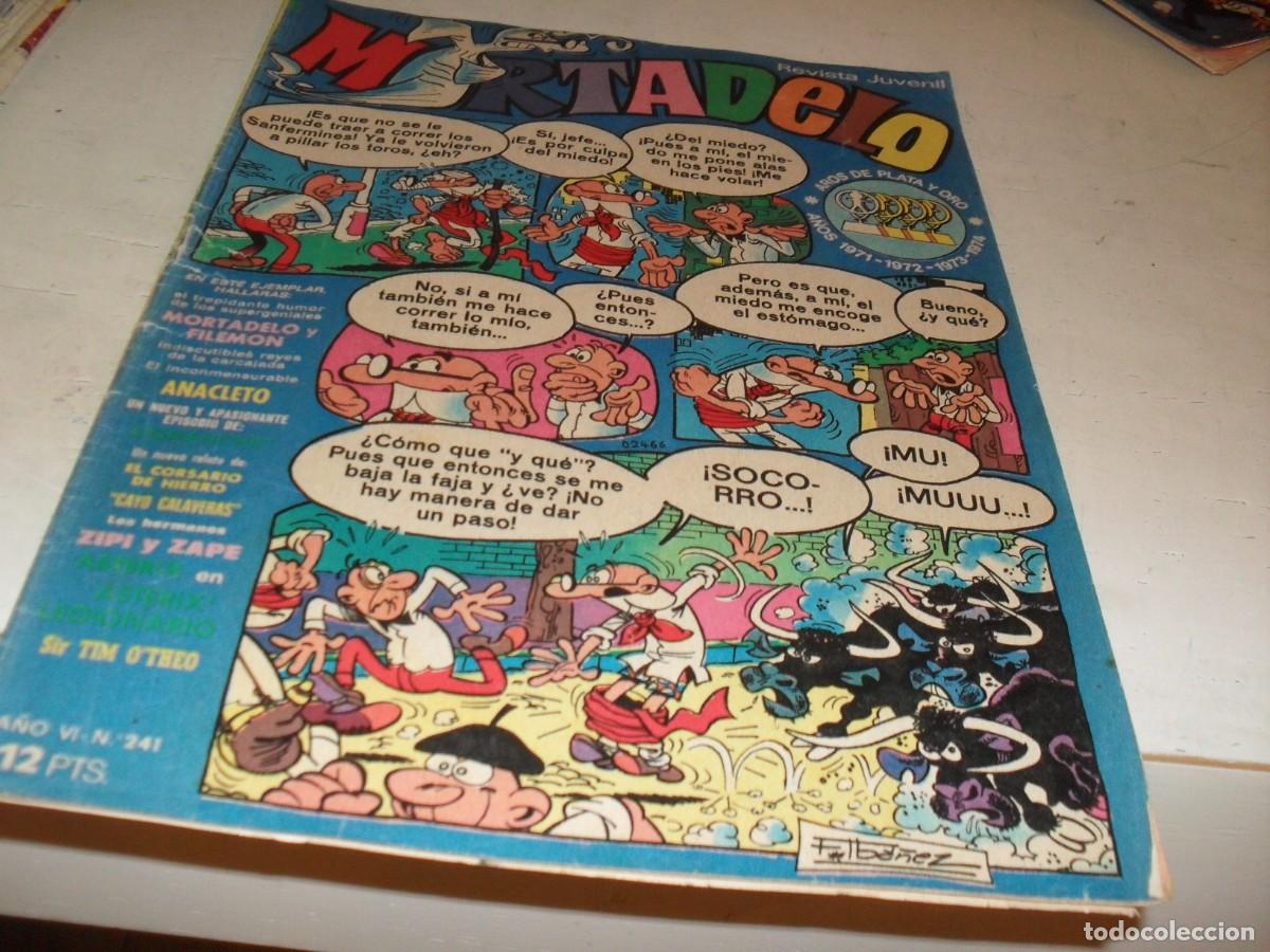Tebeos: MORTADELO N&ordm; 241,EN PORTADA PARODIA DE LOS SANFERMINES,DE 645,BRUGUERA,1970