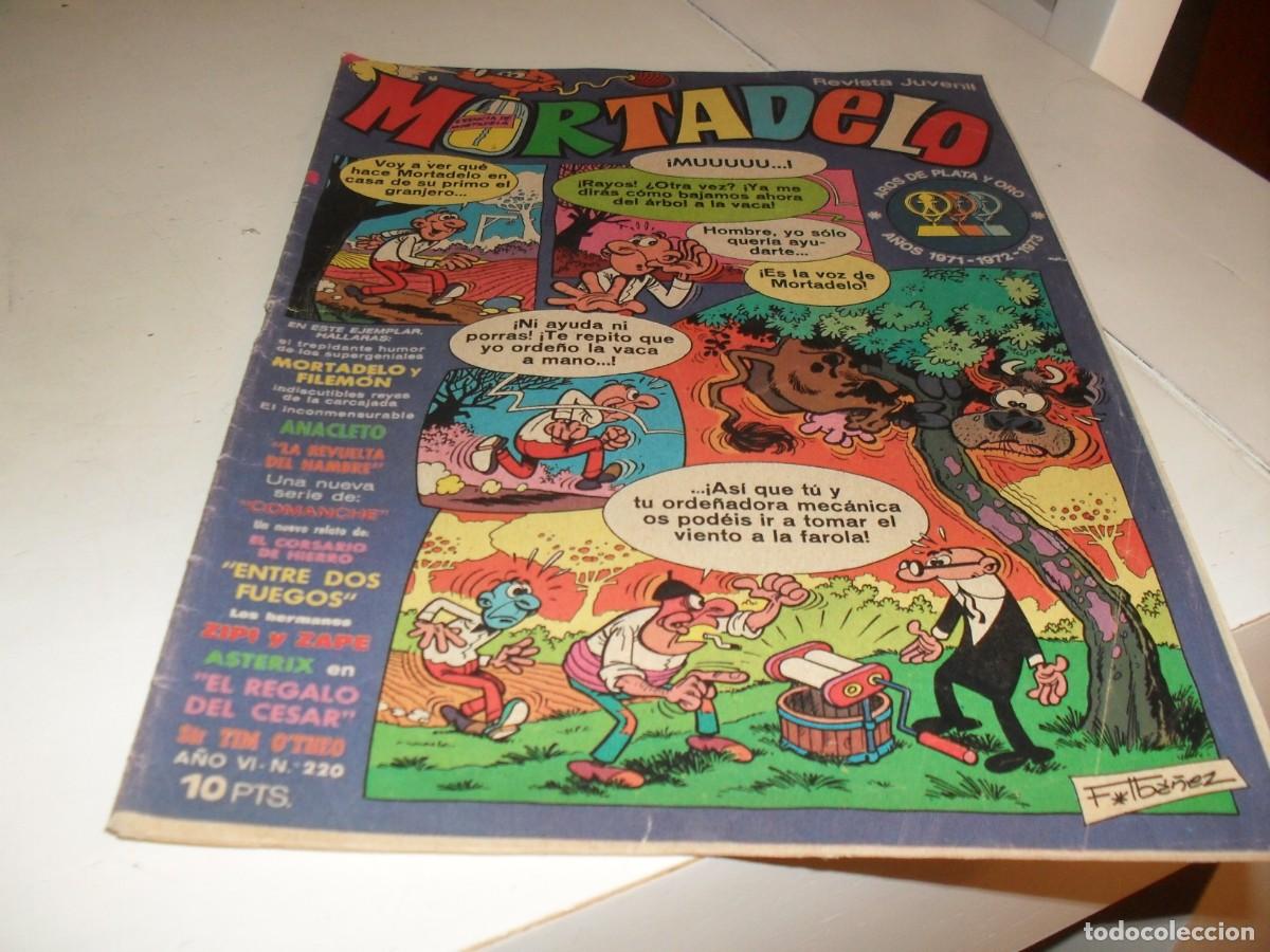 Tebeos: MORTADELO N&ordm; 220,CON MORTADELO:PANICO EN EL ZOO,DE 645,BRUGUERA,1970