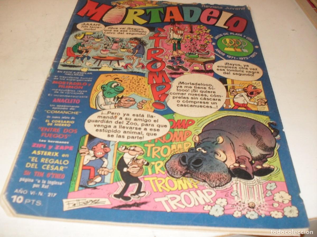 Tebeos: MORTADELO N&ordm; 217,CON MORTADELO APOCRIFO:A POR LA CAJA,DE 645,BRUGUERA,1970