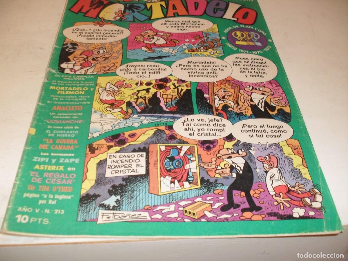 Tebeos: MORTADELO N&ordm; 213,CON HISTORIETA DE JUGUETES NOPPER,DE 645,BRUGUERA,1970