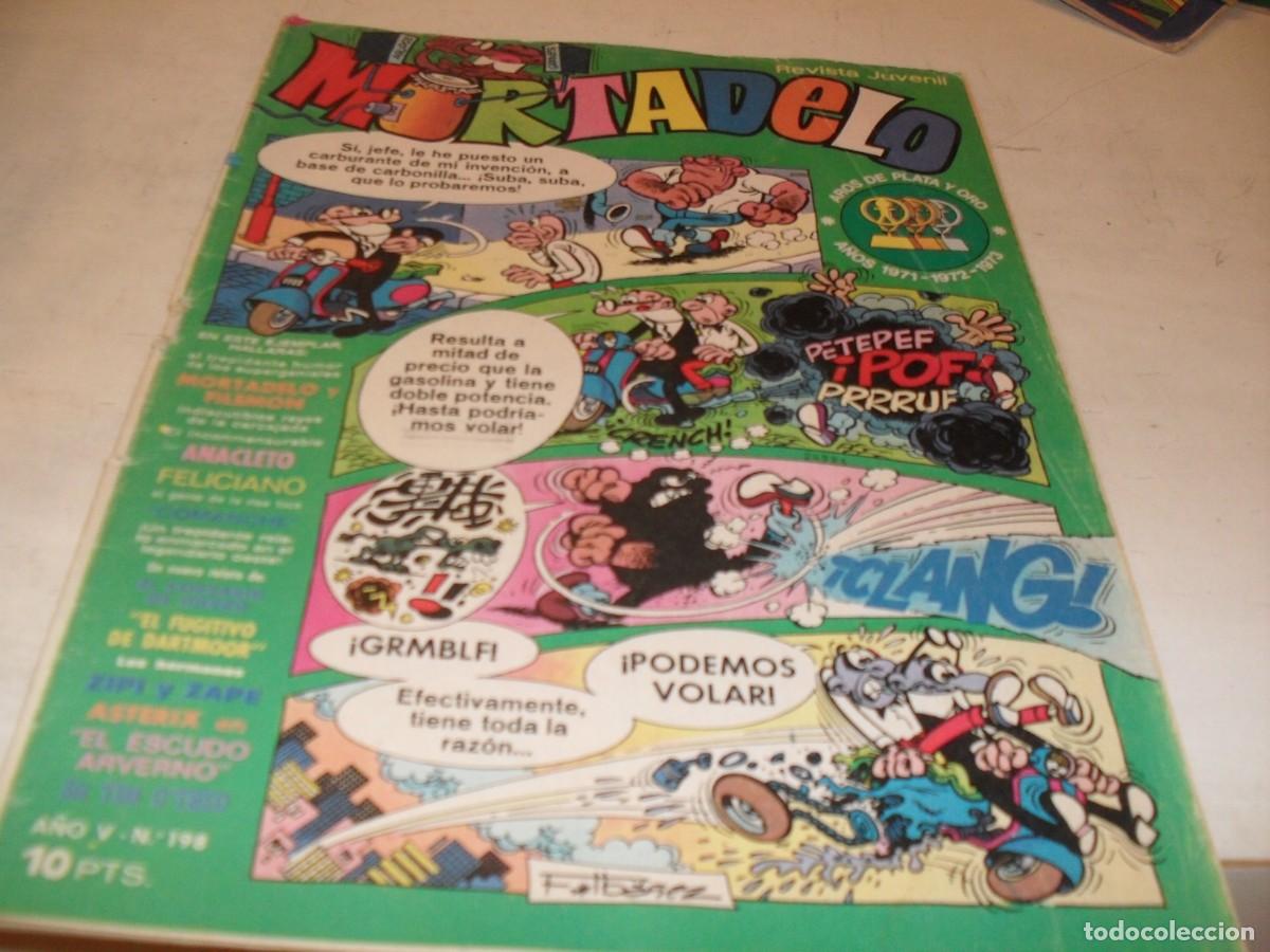 Tebeos: MORTADELO N&ordm; 198.CON POSTER DE MORTADELO PUBLICITANDO MIRINDA,DE 645,BRUGUERA,1970