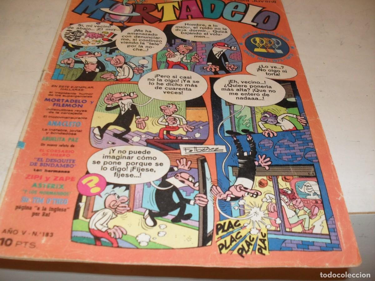 Tebeos: MORTADELO N&ordm; 183,CON ANACLETO,DE VAZQUEZ,DE 645,BRUGUERA,1970