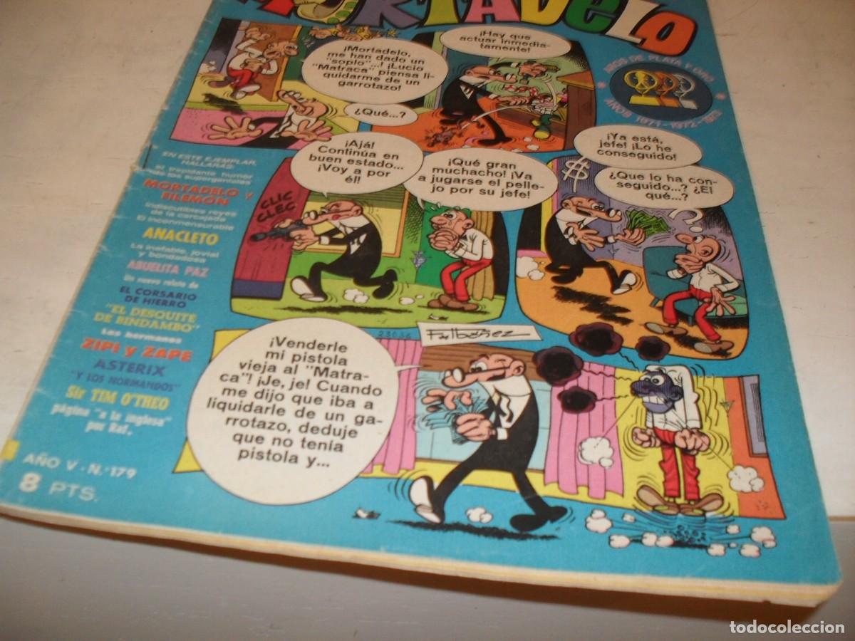 Tebeos: MORTADELO N&ordm; 179,CON EL CORSARIO DE HIERRO,DE 645,BRUGUERA,1970