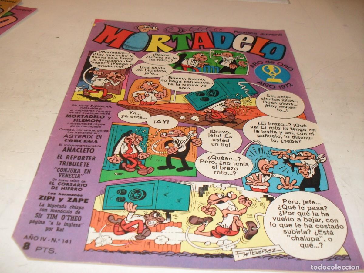 Tebeos: MORTADELO N&ordm; 141,EN INTERIOR PEGATINAS G.O&iexcl;SULLIVAN Y A.MARIE DAVID,DE 645,BRUGUERA,1970