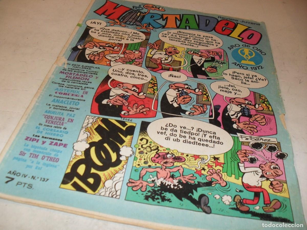 Tebeos: MORTADELO N&ordm; 137,CON EL CORSARIO DE HIERRO,DE 645,BRUGUERA,1970