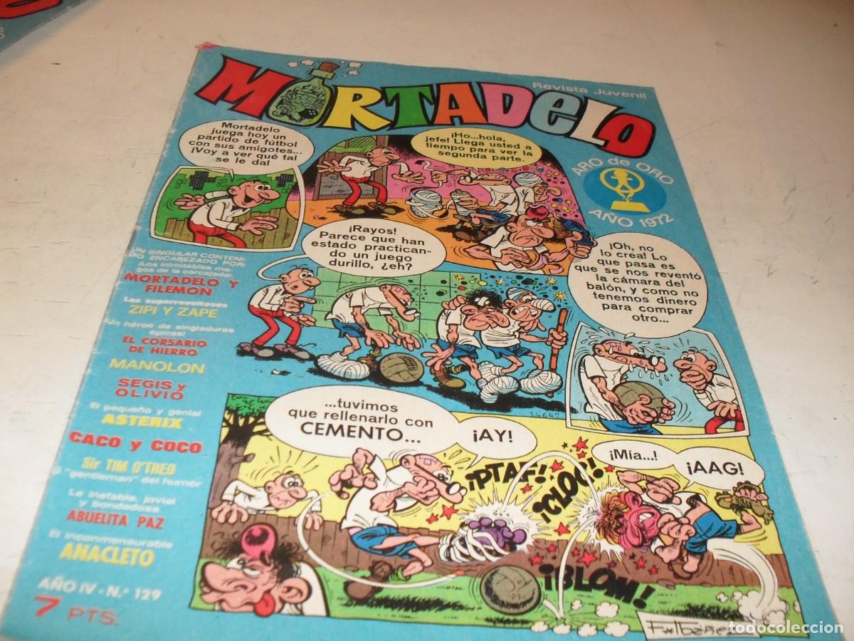 Tebeos: MORTADELO N&ordm; 129,CON ZIPI Y ZAPE,DE ESCOBAR,DE 645,BRUGUERA,1970