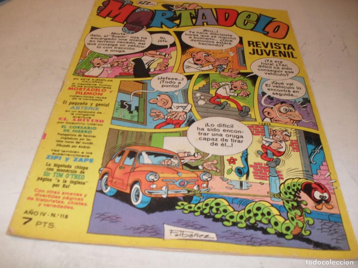 Tebeos: MORTADELO N&ordm; 118 CON LA EXCELENTE AVENTURA:LOS MONSTRUOS,DE 645,BRUGUERA,1970