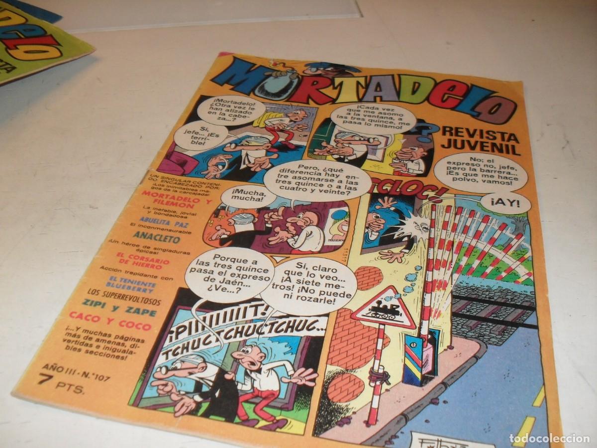 Tebeos: MORTADELO N&ordm; 107 EN CONTRAPORTADA PUBLICIDAD DE COLA CAO,DE 645,BRUGUERA,1970