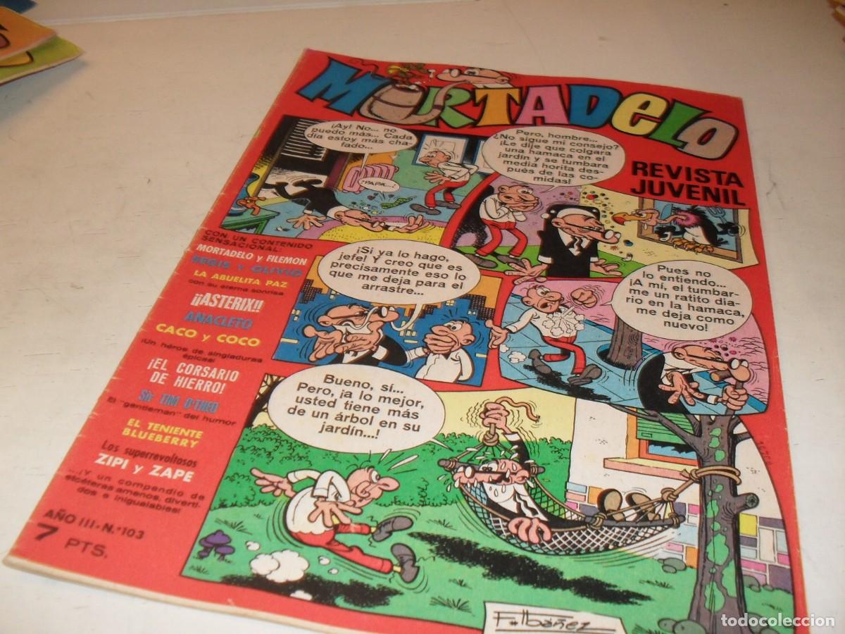 Tebeos: MORTADELO N&ordm; 103 CON EL TENIENTE BLUEBERRY,DE 645,BRUGUERA,1970