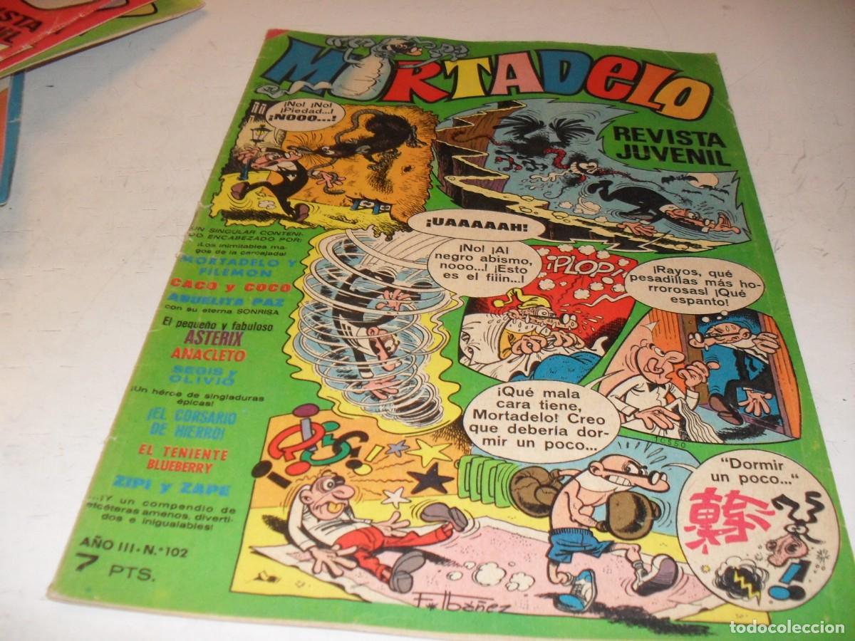 Tebeos: MORTADELO N&ordm; 102,CON PORTADA CASI CASI DE TERROR,DE 645,BRUGUERA,1970