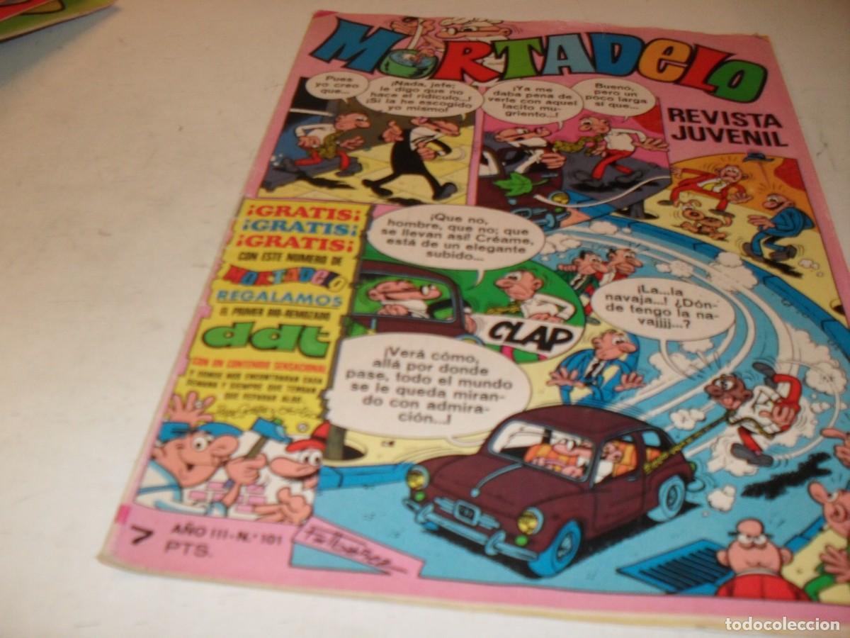 Tebeos: MORTADELO N&ordm; 101,SIN EL DDT QUE VENIA DE OBSEQUIO,DE 645,BRUGUERA,1970
