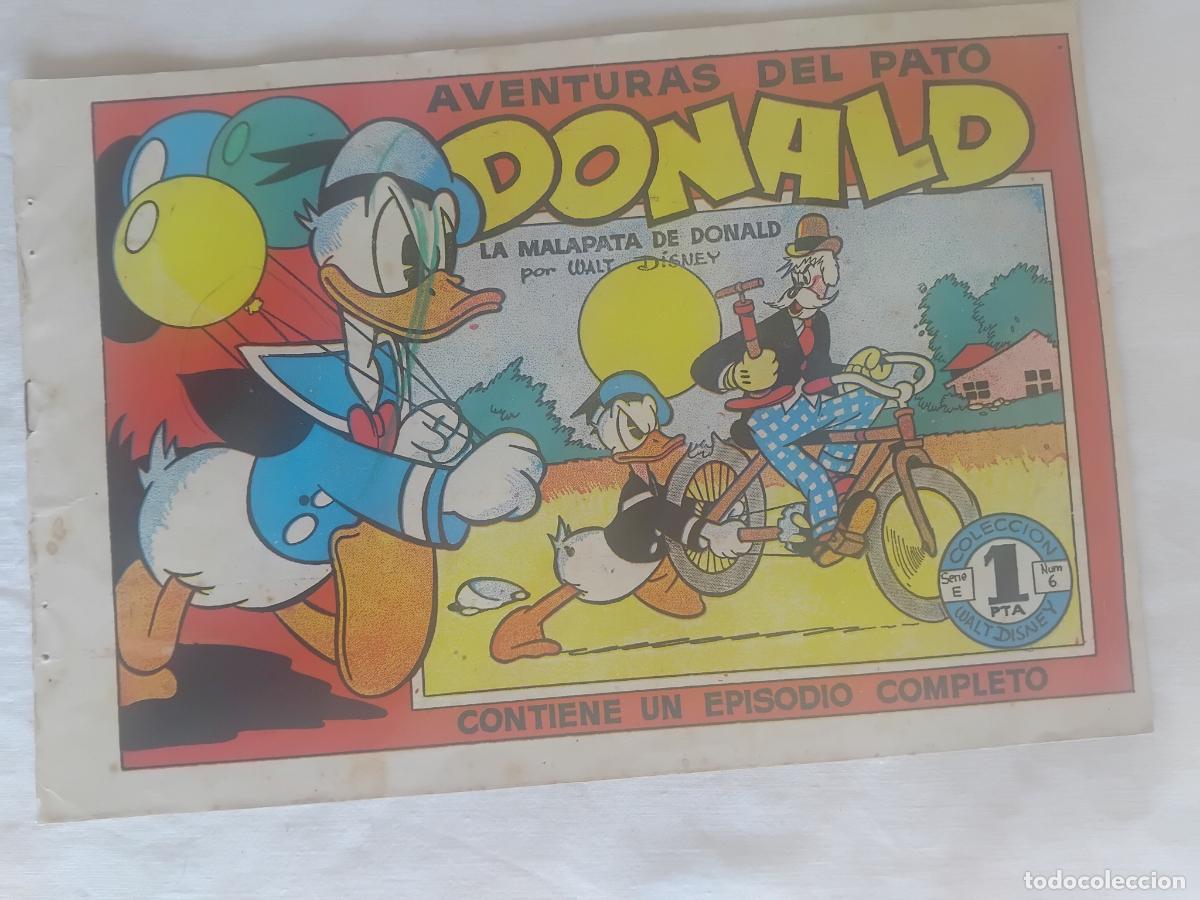 Tebeos: AVENTURAS DEL PATO DONALD. LAS PERIPECIAS DE UN FOTOGRAFO. COLECCION WALT DISNEY. SERIE E N&ordm; 7.