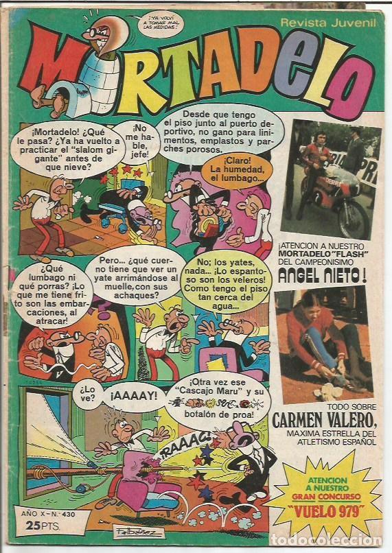 Tebeos: MORTADELO - N&Uacute;MEROS 430 - REVISTA JUVENIL - BRUGUERA